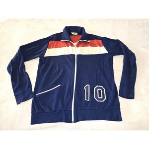 1970s‎ 80s Vintage Winning Ways Full Zip Track Jacket Mens XL Blue Japan